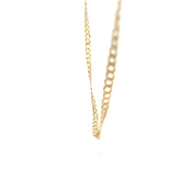 14k Yellow Gold 12.2 Gram Open Curb Chain 4mm 24" inch