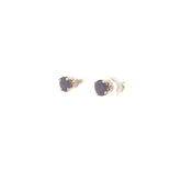 14k Yellow Gold 1.15ct Rhodolite Garnet Studs Earring
