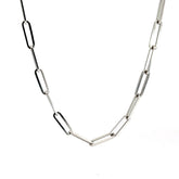 14k White Gold 13.20gram Paper Clip Necklace 3.5mm 20"inch