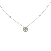 14K YELLOW GOLD .75CT H SI1 OLD MINE CUT DIAMOND SOLITAIRE PENDANT