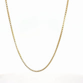 14k Yellow Gold Box Necklace 9.2gram 20"inch