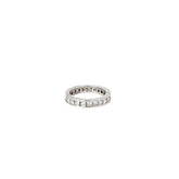 14k White Gold 2.50ct SI1 Princess Cut Eternity Ring