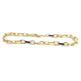 14k Yellow Gold 17.3 Gram Link Bracelet 8" inch