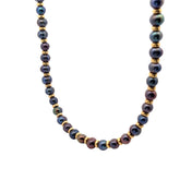 18k Yellow Gold Tahitian Pearl and Gold Beaded Choker Necklace