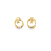 14k Yellow Gold 2.40 gram Circle Stud Earrings