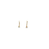 14K YELLOW GOLD .50CT H SI1 ROUND DIAMOND EARRING