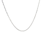 14k White Gold Beaded Chain 5.06 grams