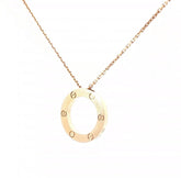 Pre-Loved 18k Rose Gold Cartier Love Necklace 12.6 gram