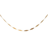 14k Yellow Gold 1.5 gram Mirror Finish Gold Necklace 18" inch