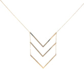 14k Yellow Gold 2.76 Gram (3) Triangular Necklace