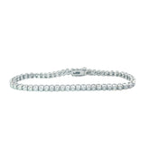 14k white gold 2.00ct H SI1 Round Diamond Tennis Bracelet