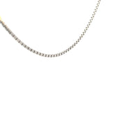 14k White Gold 6.1 Gram Diamond Cut Cable Necklace 2.5mm 18"inch