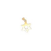 14k Yellow Gold Small Star of David Necklace