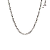 14K WHITE GOLD 6.5CT G SI1 DIAMOND TENNIS NECKLACE