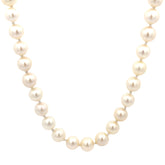 14k yellow gold Akoya Pearl 7.5mm Necklace Certified by GIA # 2185657723