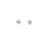 14K WHITE GOLD 1CT FVS2 4 DIAMOND EARRING