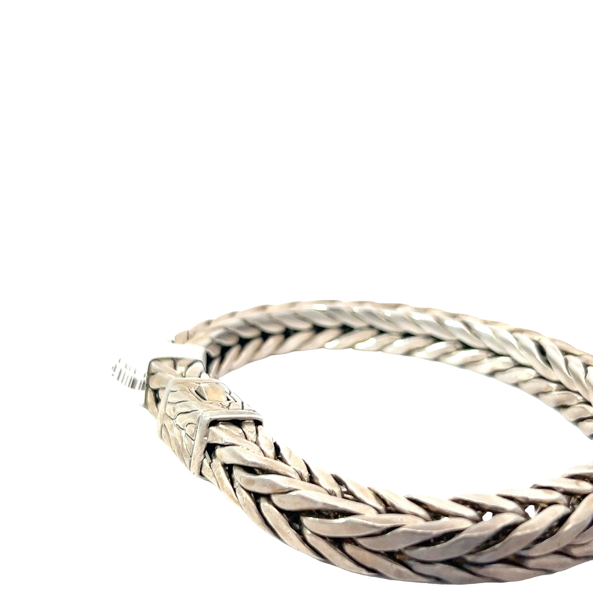 Sterling Silver Men's Square Braided Bracelet 9" 8.5mm 94 gram