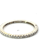 Pre-Owned Thomas Sabo 925 Clear CZ Thin Eternity Band Ring