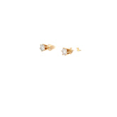 14K YELLOW GOLD .50CT FVS2 6 PRONGS DIAMOND STUDS EARRING