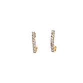 14k Yellow Gold 1.00ct Top Light Brown VS2 Diamond Earring