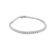 14k White Gold 4.00ct G VS2 Round Diamond Tennis Bracelet