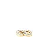 14k Yellow Gold 1.00ct G VS2 Round Jackets For Stud Earrings