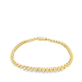 14k Yellow Gold 2.00ct F VS2 Round Diamond Tennis Bracelet 7" inch