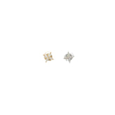 14k white gold OR yellow gold .65ct F VS2 Marquise Diamond Flower Stud earrings