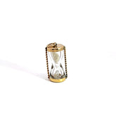 14k Yellow Gold .50ct G SI1 Round Diamond Vintage Hour Glass 1" inch