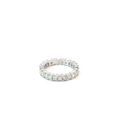 14k White Gold 2.00ct F VS2 Princess Cut Eternity Ring