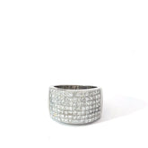 18k White Gold 4.50ct G VS2 Princess Cut Diamond Ring