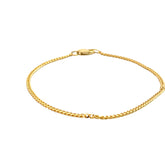 14k Yellow Gold 1.60 gram Mini Micro Cuban Link Bracelet