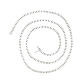 14k White Gold 7.50ct G VS2 Round Diamond Tennis Necklace