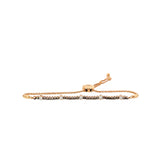 14k Rose Gold .50ct G VS2 Round Diamond and .50ct Round Chocolate Diamond Bracelet