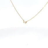 14K YELLOW GOLD .15CT G VS2 MARQUISE DIAMOND SOLITAIRE PENDANT