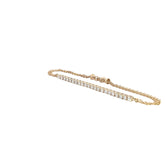14k Yellow Gold 1.25ct G VS2 Round Diamond 1/2 Round Bracelet