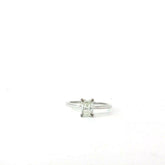 14k White Gold 1.01ct K SI2 Rectangular Cut Diamond Ring Certified By GIA #7235423339