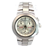 Rare Bucherer Capolago Chronograph Stainless Steel Case 38mm Quartz Movement Pre Owned Watch