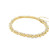 14k Yellow Gold 4.00ct G VS2 Round and Baguette Total Weight of Diamond Bracelet