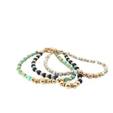 14k Yellow Gold Bold Bead Bracelet