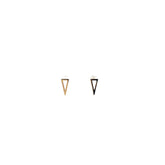 14k Yellow Gold .63 Grams Bianca Pyramid Earrings