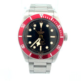 Pre-Owned Tudor Heritage Black Bay Watch/ Black Dial / Stainless Steel/ 41mm/Reference 7922OR/ Water Proof/ Red Bezel / Automatic Movement