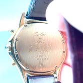 Pre-Owned 18k Yellow Gold Case and Black Dial with Sapphire Crown Cartier Cougar 33mm