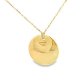 Pre-loved Tiffany & Co. Elsa Peretti 18k Yellow Gold Disc Pendant Necklace