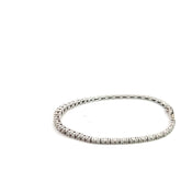 14k White Gold 2.00ct G VS2 Round Diamond Baby Graduated Tennis Bracelet 5.5" inch Long