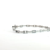 14k White Gold 1.00ct G SI1 Round Diamond Bracelet