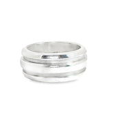Pre-Loved Tiffany & Co. Vintage 925 Silver Grooved Ring Size 6