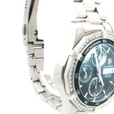 Pre-Owned Tag Heuer Aqua Racer Watch / Stainless Steel/ 300m/ 43mm/ CAF2014/ Black Dial as