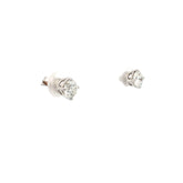14k White Gold 1.50ct G VS2 Round Diamond Stud Earrings