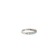 14k White Gold .50ct F VS2 Round Diamond Wedding Band